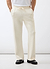 Chronicle Knitted Straight Leg Trackpant | Cotton | Ecru