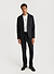 Pinstripe Tailored Blazer | Wool | Black