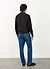 Kihara Long Sleeve Polo | Cotton | Black