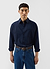 Men's Pleated Shirt | Percival x Warren | Navy Blue
