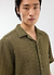 Palermo Crochet Cuban Shirt | Cotton | Olive Green
