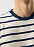 Breton Stripe T Shirt | Organic Cotton | Ecru with Navy