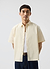 Paper Touch Cropped Clerk Shirt | Ecru