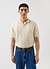 Wool Knitted Polo | Percival x Warren | Ecru