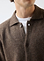 Archive Wool Knitted Collared Cardigan | Brown