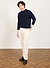 Raglan Crew Neck Jumper | Heavy Cotton | Navy