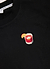 Negroni T Shirt | Embroidered Organic Cotton | Black