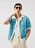Farraris Negroni Knitted Shirt | Cotton | Blue with White