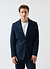 Tailored Moleskin Blazer | Navy