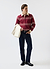 Editor Striped Rugby Polo | Cotton | Burgundy
