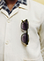 P001-E52 Olive Green Sunglasses | Light Brown Lenses