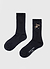 World Key Embroidered Socks | Black