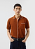 Contrast Trim Shirt | Wool | Rust