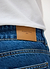 Straight Leg Denim Jeans | Cotton | Mid Wash Blue