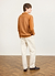 Bevel Knitted Shirt | Cotton | Walnut