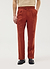 Pleated Tailored Trousers | Linen | Rust