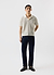 Laurent Open Collar Polo | Cotton | Ecru