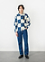 Kihara Overshirt | Cotton | Blue and Ecru