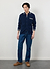 Pablo Cotton Knitted Shirt | Long Sleeve | Navy