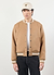 Puglia Varsity Bomber Jacket | Wool | Tan