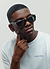 P002-E20 Demi Brown Tortoise Sunglasses | Bottle Green Lenses