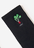 Radish Embroidered Socks | Black