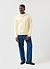 Verso Long Sleeve Knitted Polo | Cotton | Ecru Cream