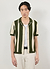 Knitted Stripe Cuban Shirt | Green