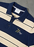 Striped Polo | Cotton | Navy