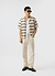 Crochet Groundsman Cuban Shirt | Ecru with Black
