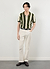 Knitted Stripe Cuban Shirt | Green