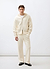 Chronicle Knitted Straight Leg Trackpant | Cotton | Ecru