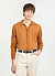 Bevel Knitted Shirt | Cotton | Walnut