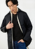 Kihara Long Sleeve Polo | Cotton | Black