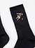 World Key Embroidered Socks | Black