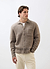 Novel Collared Cardigan | Wool | Oak