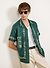 Import Embroidered Cuban Shirt | Linen | Forest