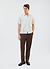 Cross Stitch Boxy Clerk Shirt | Ecru