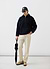 Men’s Quarter Zip Wool Fleece Pullover | Black