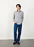 Sardine Aegean Pearce Oversized Shirt | Cotton | Black with White