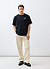 Floral Oversized T Shirt | Embroidered Organic Cotton | Black