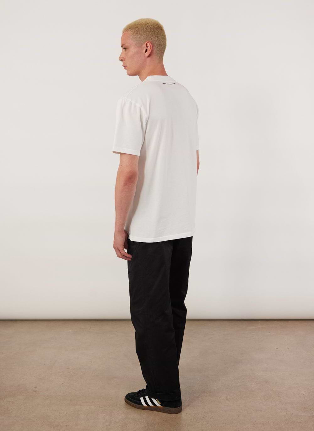 Men's Embroidered T Shirt | Heavyweight | Envy | White