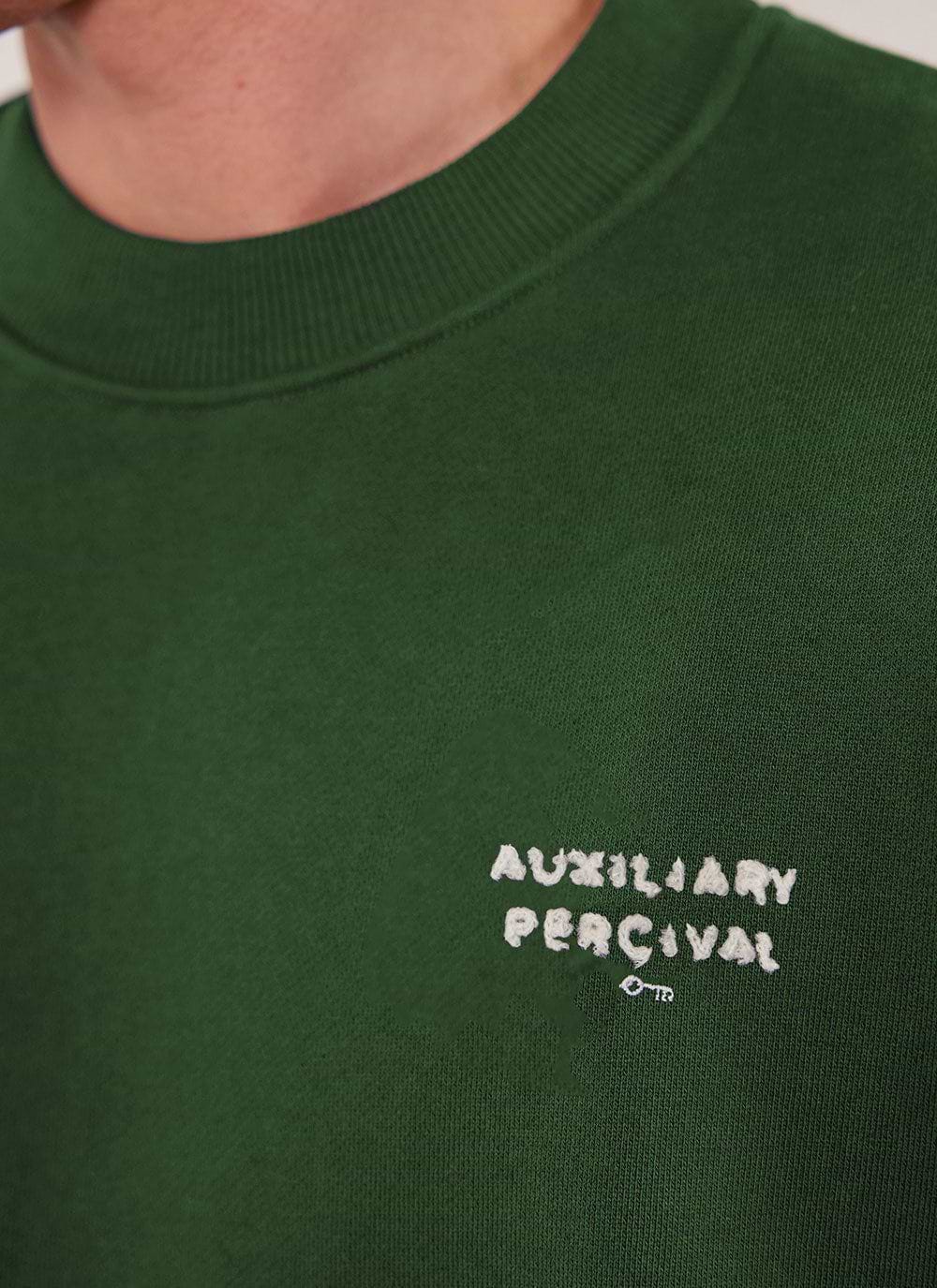 Forest green crewneck mens outlet