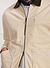 Contrast Collar Auxiliary Overshirt | Corduroy | Ecru