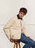 Contrast Collar Auxiliary Overshirt | Corduroy | Ecru