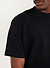 Koi Carp Oversized T Shirt | Embroidered Organic Cotton | Black
