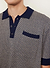 Casa Martini Knitted Polo | Cotton | Navy