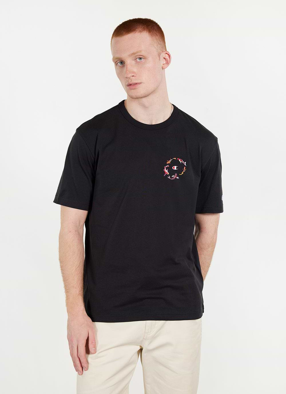 Black champion t shirt best sale