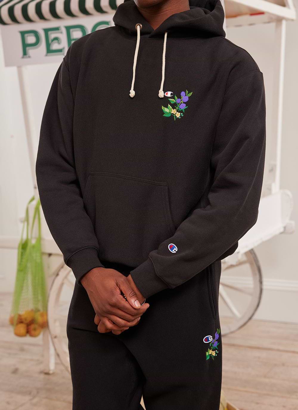 Champion flower hoodie deals