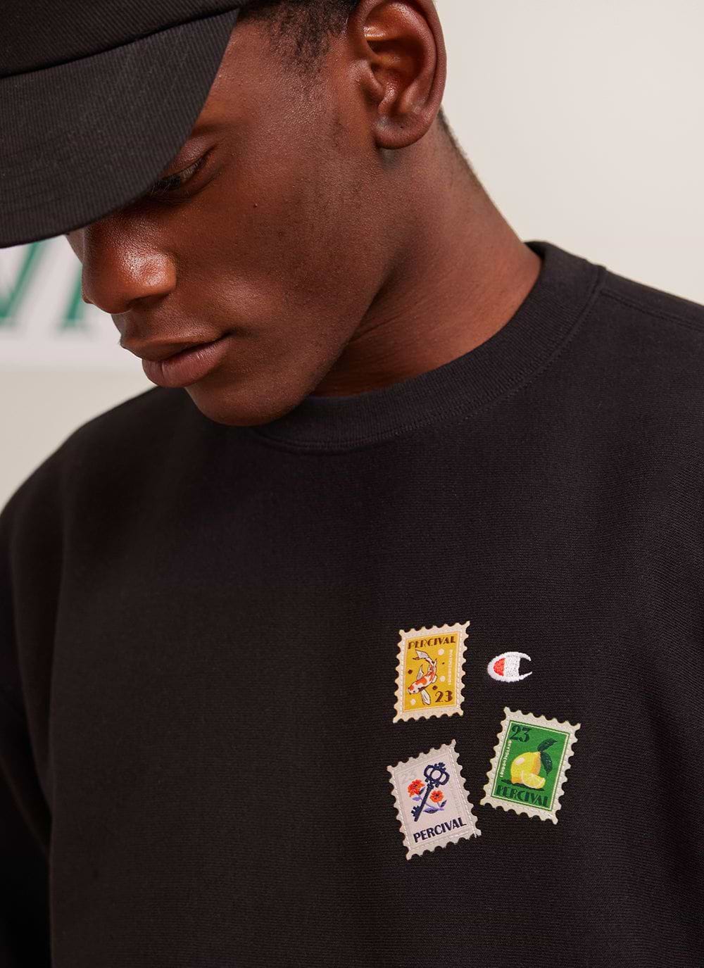 Champion embroidered sweatshirt clearance